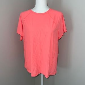 Athleta Ultimate Train Tee Large Orange